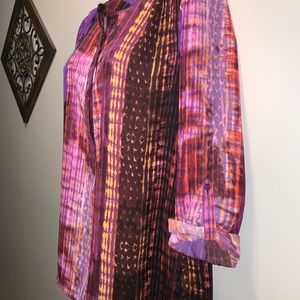 A.N.A L/S polyester top size Md